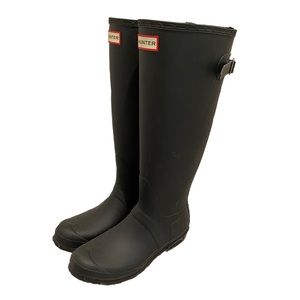 Black Tall Hunter Rainboots